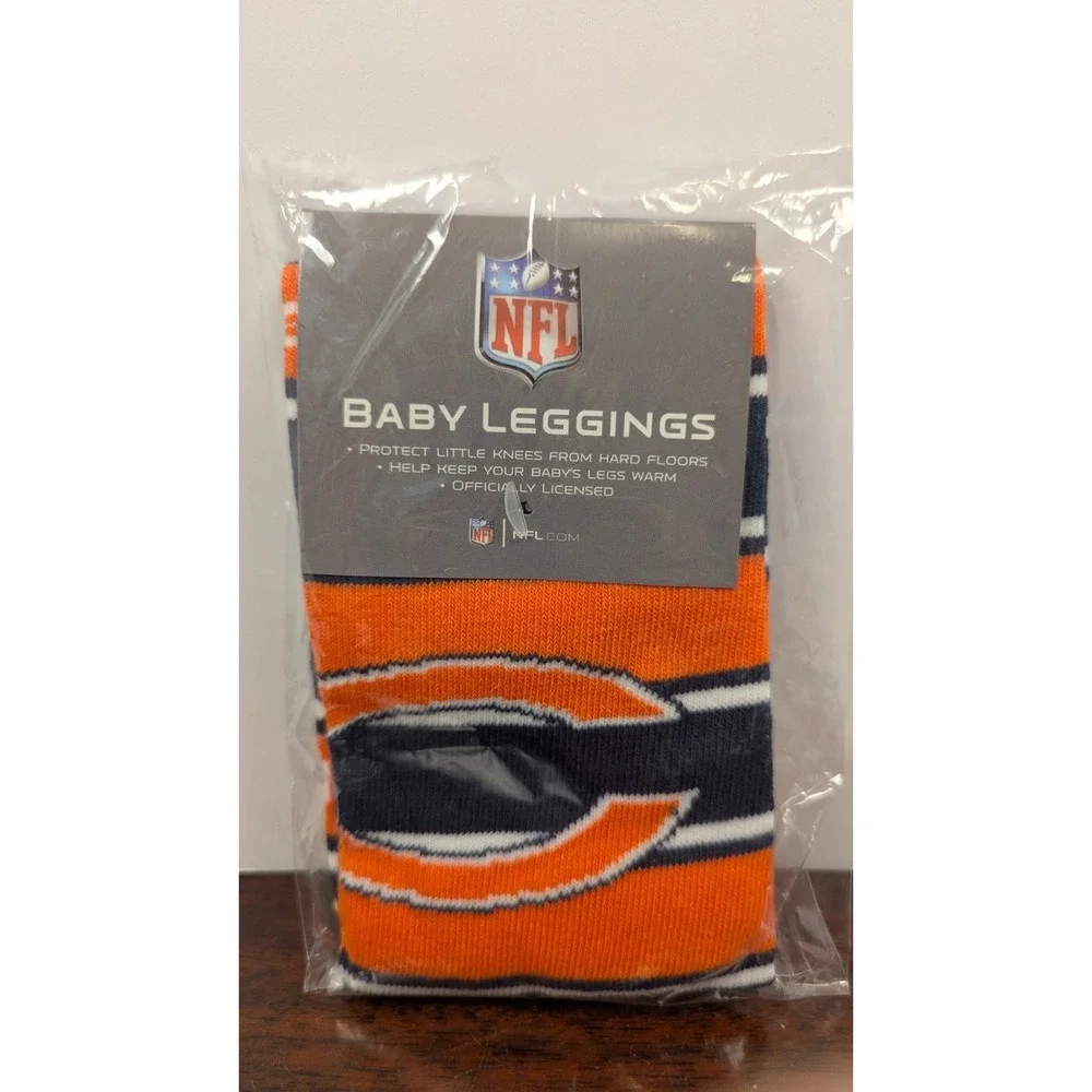 Chicago Bears NFL Baby Leggings Leg Warmers Baby Fanatic Orange Navy CHB905
